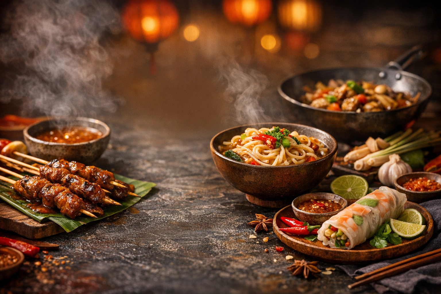 Indochina — asian restaurant website built with WebZum AI website creator