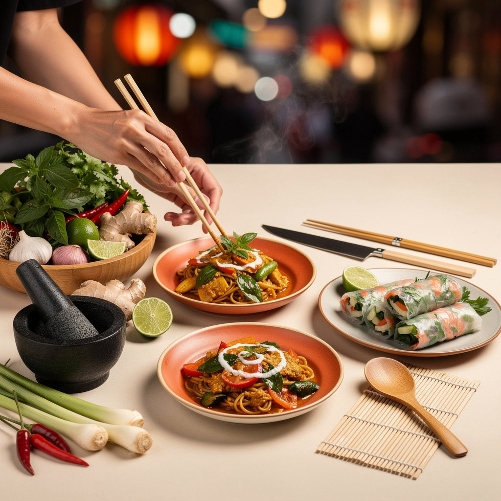 Indochina Asian restaurant philosophy - authentic ingredients and preparation techniques